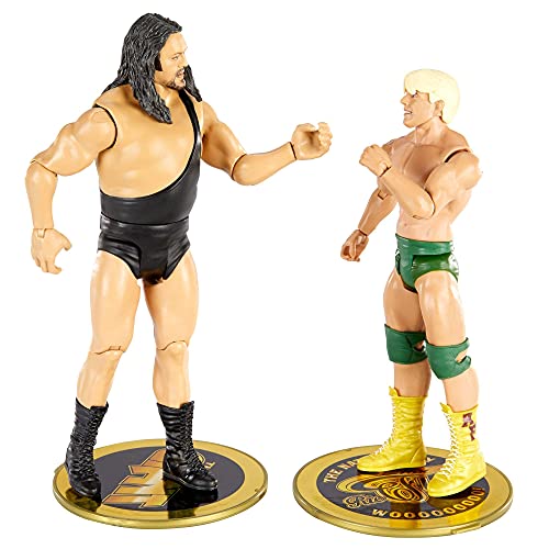 WWE Serie Campeonato Pack 2 figuras El Gigante y Ric Flair, muñecos articulados de juguete con accesorios (Mattel GVJ18)