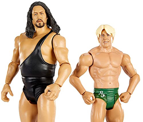 WWE Serie Campeonato Pack 2 figuras El Gigante y Ric Flair, muñecos articulados de juguete con accesorios (Mattel GVJ18)