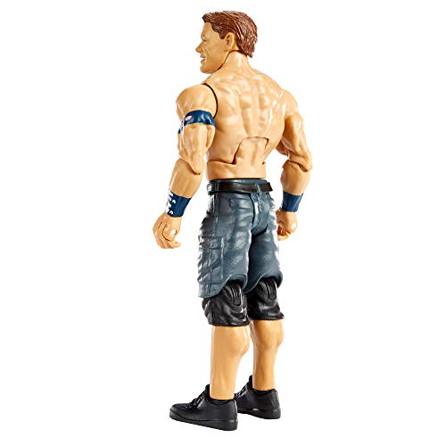 WWE Wrekkin John Cena destroza rivales, muñeco articulado de juguete con escalera y accesorios (Mattel GVJ30)