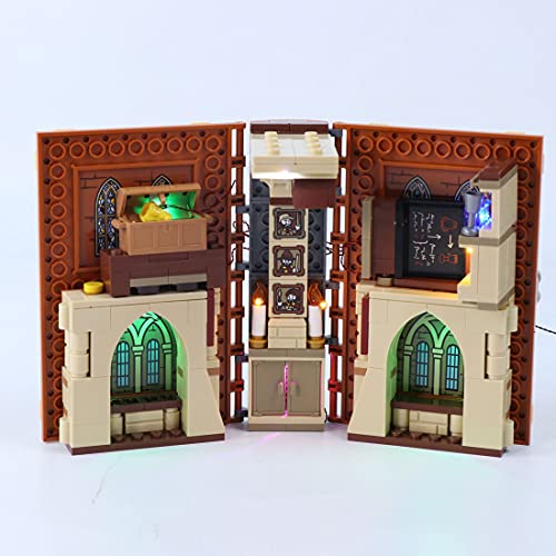 WWEI Iluminación LED personalizada compatible con LEGO 76382 Harry Potter Hogwarts, sin set Lego.