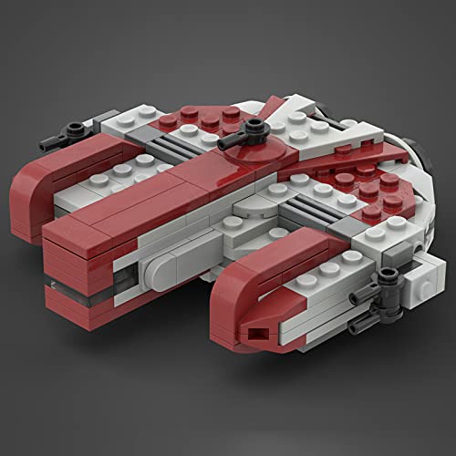 WWEI Juego de construcción de nave espacial de Star Wars, Ron_mcphatty, diseñado con 225 piezas, MOC-53095 Mikro Ebon Hawk, vehículo espacial compatible con Lego 75257 Star Wars Halcón Milenario