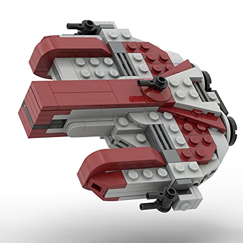 WWEI Juego de construcción de nave espacial de Star Wars, Ron_mcphatty, diseñado con 225 piezas, MOC-53095 Mikro Ebon Hawk, vehículo espacial compatible con Lego 75257 Star Wars Halcón Milenario