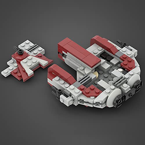 WWEI Juego de construcción de nave espacial de Star Wars, Ron_mcphatty, diseñado con 225 piezas, MOC-53095 Mikro Ebon Hawk, vehículo espacial compatible con Lego 75257 Star Wars Halcón Milenario