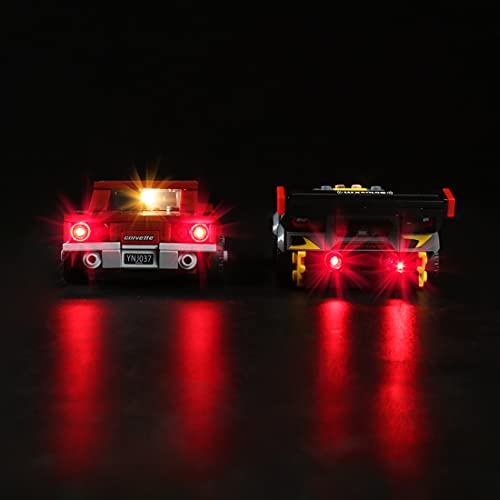 WWEI Juego de luces LED para Technics Chevrolet Corvette ZR1 compatible con Lego 76903 (no incluye modelo Lego).