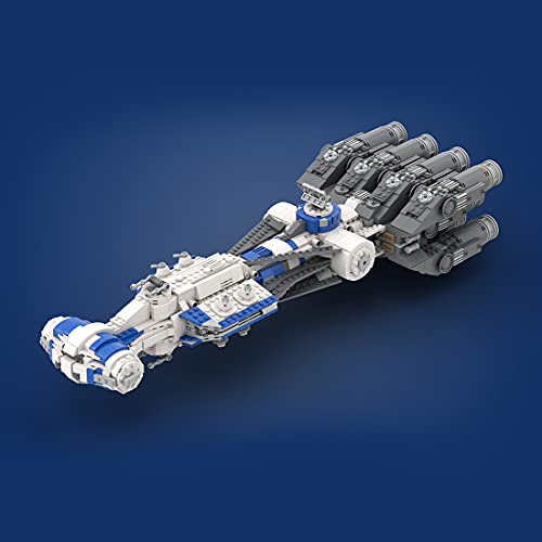 WWEI Maqueta espacial 1/250 Sci-Fi Star Wars Runners Tantive IV Liberator 1903 bloques de construcción Star Trek espacial bloques de construcción compatible con Lego 75244