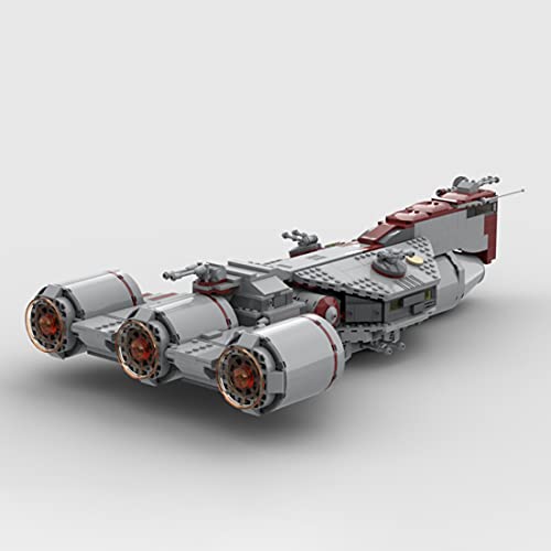 WWEI Modelo de nave espacial tecnológica, 1207 bloques de construcción de consular clase cruiser, MOC-80689, compatible con Lego Star Wars