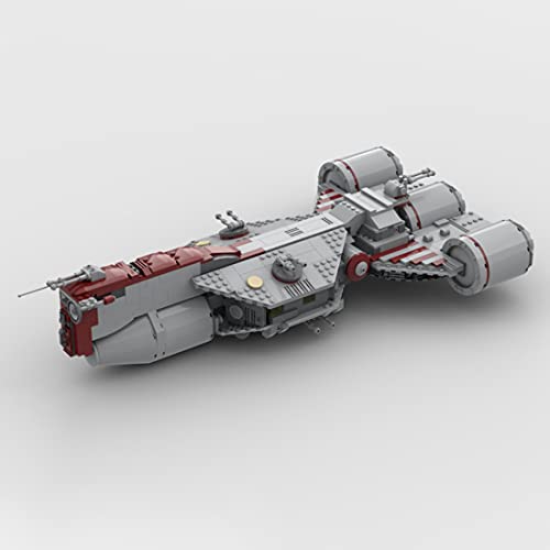 WWEI Modelo de nave espacial tecnológica, 1207 bloques de construcción de consular clase cruiser, MOC-80689, compatible con Lego Star Wars