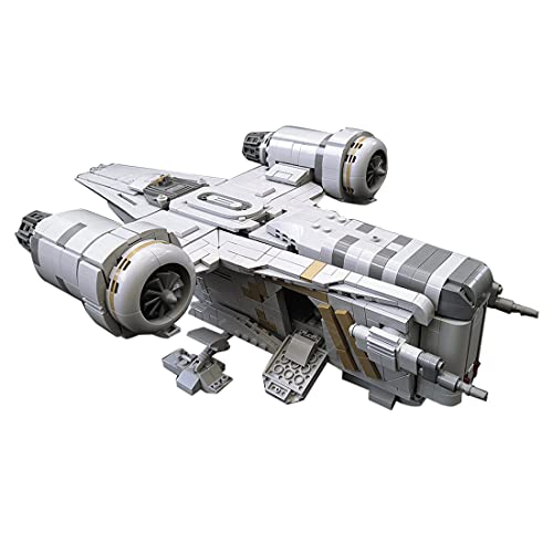 WWEI Última tecnología Razor Crest de construcción nave espacial, 2070 piezas, compatible con Lego 75292