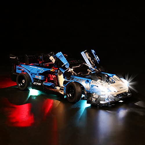 WXFN Kit De Iluminación LED para Lego TECHNIC MCLAREN Senna GTR - Compatible con Lego 42123 Bloques De Construcción Solamente - LOS BLOQUILLOS DE CONSTRUCCIÓN (VERSIÓN DE Control Remoto)