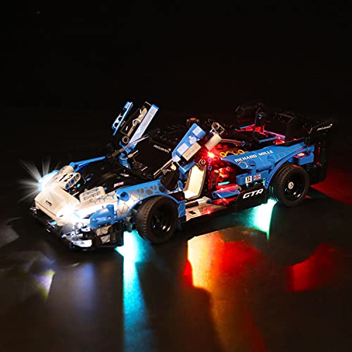 WXFN Kit De Iluminación LED para Lego TECHNIC MCLAREN Senna GTR - Compatible con Lego 42123 Bloques De Construcción Solamente - LOS BLOQUILLOS DE CONSTRUCCIÓN (VERSIÓN DE Control Remoto)