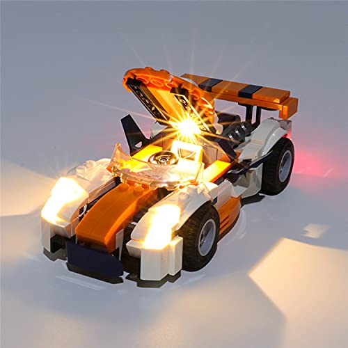 WXFN Kit de luz LED (Creator Sunset Track Racer) Bloques de construcción Modelo - Conjunto de luz Compatible con Lego 31089 (no Incluido el Modelo)