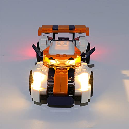 WXFN Kit de luz LED (Creator Sunset Track Racer) Bloques de construcción Modelo - Conjunto de luz Compatible con Lego 31089 (no Incluido el Modelo)