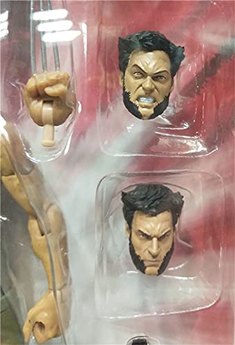 WXFQY Regalos para niños 1: 6 X-Men Marvels Super Hero Wolverine Logan Articulado PVC Figura Modelo Coleccionable Juguete (Color : J 18cm Box)