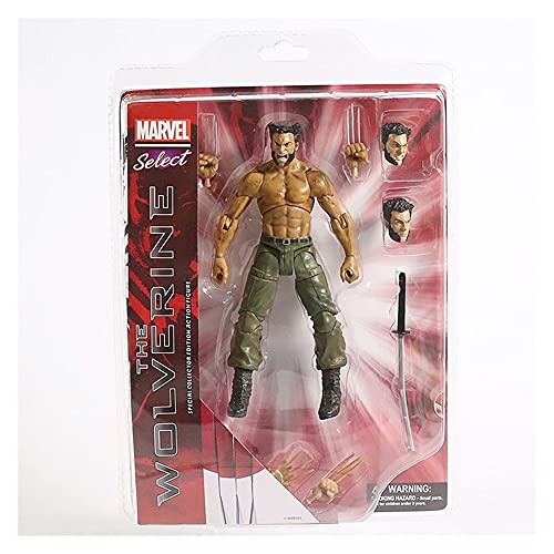 WXFQY Regalos para niños 1: 6 X-Men Marvels Super Hero Wolverine Logan Articulado PVC Figura Modelo Coleccionable Juguete (Color : J 18cm Box)