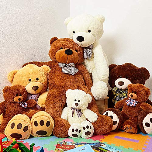 WXXW Cumpleaños Navidad Regalo Juguete Blanco O Marrón 80Cm Oso De Peluche Peluche Bebes Peluche para Cumpleaños Boda San Valentín Navidad,Marrón