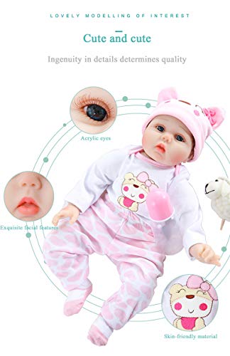 WY-SYY Muñecas para niñas Super Cute Muñeca Interactiva superheroína Gabi con biberón mágico y Accesorios Muñecas Niñas 3 años Muñecas bebé recién Nacido para niños niñas,Flesh