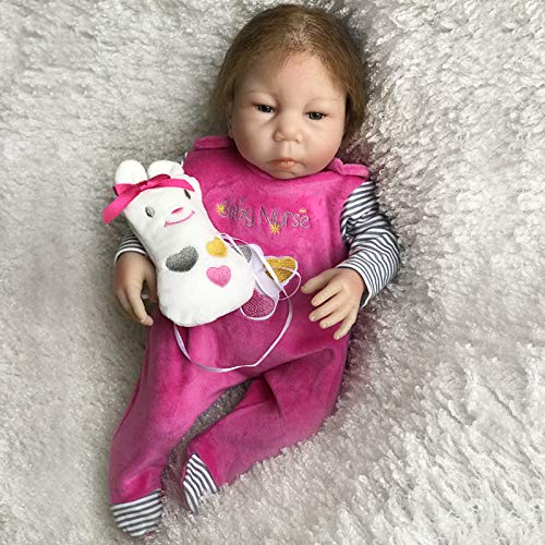 WY-SYY Reborn Baby Doll, Muñeca Bebé Bebé Soft Realista de 18 Pulgadas, con Accesorios, Vida Real Bebé Muñecas, Muñecas Bebé Realistas Lifelike Niño Adorable Regalo para Niños Cumpleaños,Flesh