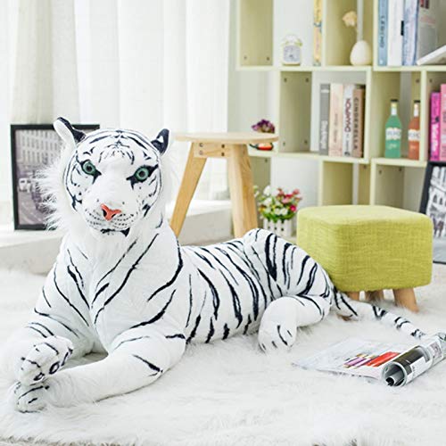 Wzxpoor 30-90 cm gigante siberiano bengala salvaje tigre peluche juguetes realista leopardo peluche almohada suave peluche relleno peluche juguete animal muñeca figurilla niños cumpleaños regalo de na