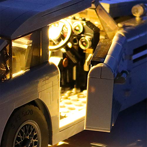 XDXDO Adecuado para Lego 10262 Creator Expert James Bond Aston Martin DB5-LED LED Kit, Compatible con Lego 10262 (Excepto Modelos Lego)