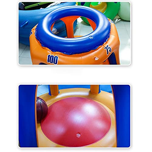 XIAOHUA-UK Piscina Baloncesto Hoop Ball Set, Hoop Inflable Juego De Agua De Agua sobre PVC Float Pool Accessories Adolescentes Adultos Agua Competitiva Juego De Agua para La Fiesta De Verano