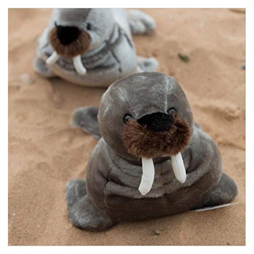 XIAOZSM Juguete de Peluche Nuevo SIMULACIÓN WORRUS Toys Tous Toys Suave Lindo Sello DE Mara DE MARILLO Relleno Muñeca Regalos creativos (Color : Gray, Height : 35cm)