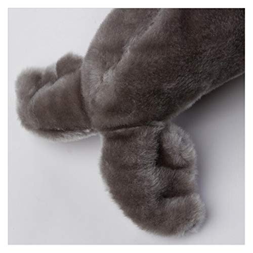 XIAOZSM Juguete de Peluche Nuevo SIMULACIÓN WORRUS Toys Tous Toys Suave Lindo Sello DE Mara DE MARILLO Relleno Muñeca Regalos creativos (Color : Gray, Height : 35cm)