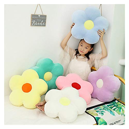 XIAOZSM Juguete de Peluche Precioso 40 cm Fresco Colorido Flor Polla de Peluche Pantalón Punto de Dibujos Animados Suave Planta Relleno Muñeca Silla Sofá Sofá Niños Amantes (Color : Light Grey)