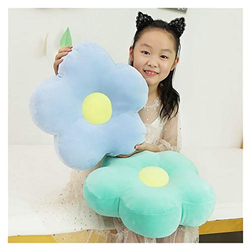 XIAOZSM Juguete de Peluche Precioso 40 cm Fresco Colorido Flor Polla de Peluche Pantalón Punto de Dibujos Animados Suave Planta Relleno Muñeca Silla Sofá Sofá Niños Amantes (Color : Light Grey)