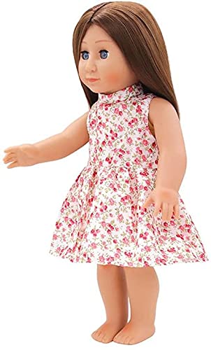 XinYiC Ropa de muñeca falda floral para muñecas de 18 pulgadas American Girl Dolls Our Generation Journey Girl Doll