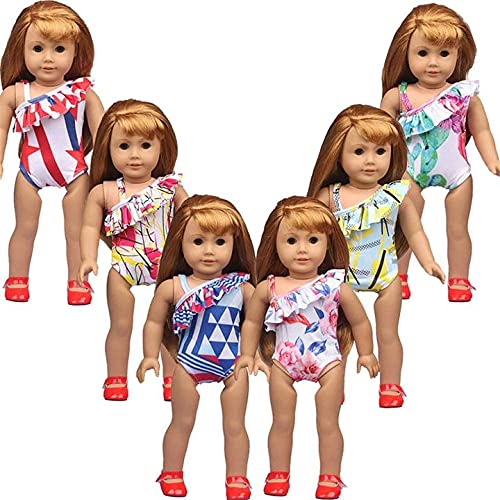 XinYiC Traje de baño para muñecas de 18 pulgadas American Girl Dolls Our Generation Journey Girl Doll Accesorios de disfraz para niños de 3 años en adelante - #B