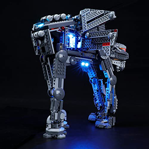 XJJY Light Set Add-On para (Star Wars First Order Heavy Assault Walker) Modelo de Bloques de construcción, Kit de luz LED Compatible con Lego 75288 (no Incluido el Modelo)