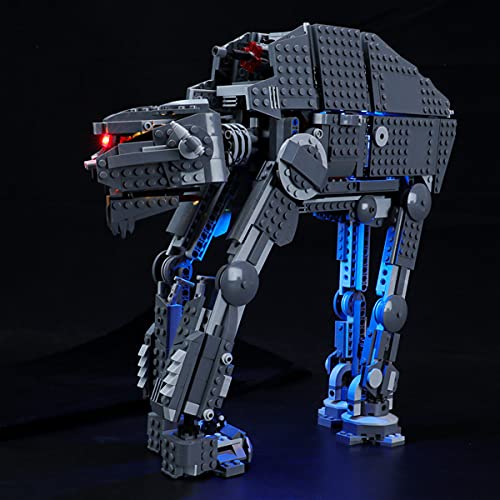 XJJY Light Set Add-On para (Star Wars First Order Heavy Assault Walker) Modelo de Bloques de construcción, Kit de luz LED Compatible con Lego 75288 (no Incluido el Modelo)