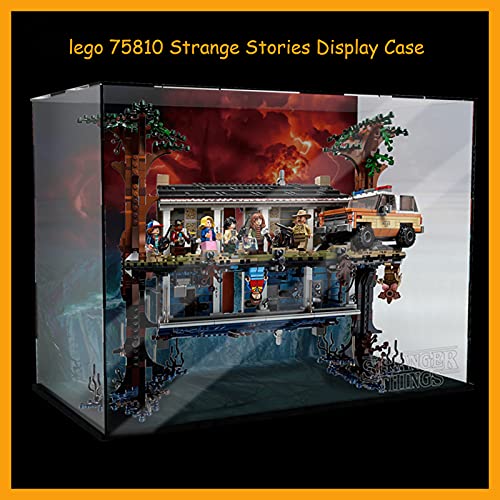 XJJY Mostrar Caja/Caja de acrílico para Lego 75810 Strange Histories Models, Showcase a Prueba de Polvo Compatible con Lego 10265 (no Incluido Modelo Lego)