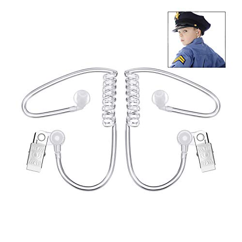 XLKJ 4 Pcs Juguete de Auriculares para Walkie, Juguete de Auriculares Espía Accesorios para Disfraces de Halloween, Juguete Auriculares de Radio Bidireccional Cosplay