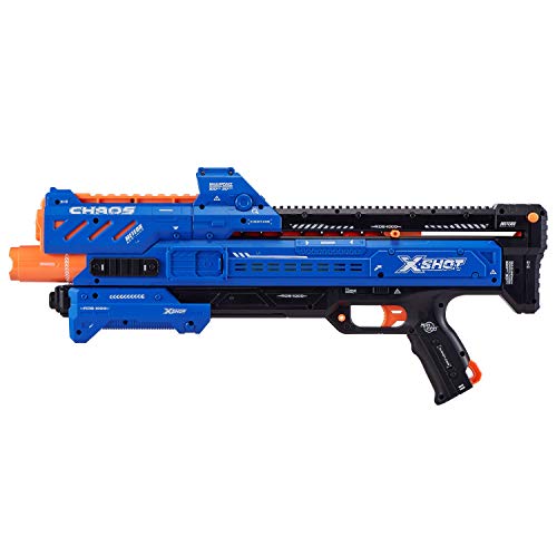 XSHOT- Orbit Pistola, Color Azul, ORBIT-24 billes en Mousse (ZURU 36281)