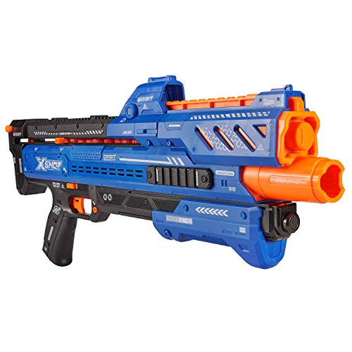 XSHOT- Orbit Pistola, Color Azul, ORBIT-24 billes en Mousse (ZURU 36281)