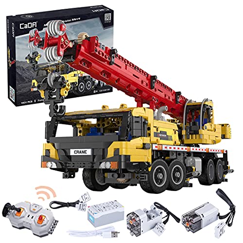 xSuper CaDAC61081W Technic - Grúa móvil con motor, extensión, rotar, múltiples modos de operación espacial, 1831 unidades de bloques de construcción- Compatible con Lego Technics