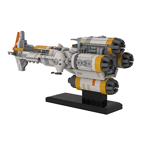 xSuper Technics Sci-Fi Style Raumschiff Modelo, 1614 Teile Hammerhead corbette Lightmaker MOC-71412 Space Wars Bausteine MOC Kit, Kompatibel con Lego Star Wars