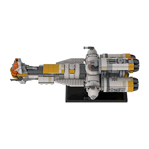 xSuper Technics Sci-Fi Style Raumschiff Modelo, 1614 Teile Hammerhead corbette Lightmaker MOC-71412 Space Wars Bausteine MOC Kit, Kompatibel con Lego Star Wars