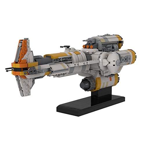 xSuper Technics Sci-Fi Style Raumschiff Modelo, 1614 Teile Hammerhead corbette Lightmaker MOC-71412 Space Wars Bausteine MOC Kit, Kompatibel con Lego Star Wars