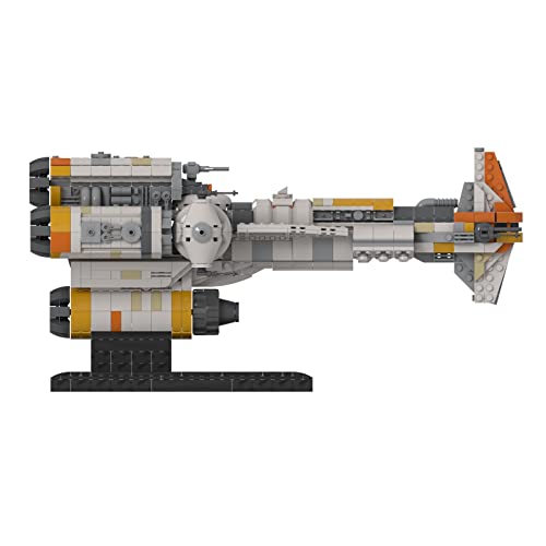 xSuper Technics Sci-Fi Style Raumschiff Modelo, 1614 Teile Hammerhead corbette Lightmaker MOC-71412 Space Wars Bausteine MOC Kit, Kompatibel con Lego Star Wars