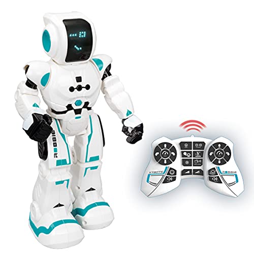 Xtrem Bots - Robbie, Robot Juguete Teledirigido Programable, Robots para Niños 5 Años O Más Educativos, Juguetes Robótica Educativa, Juego Robotica, Stem