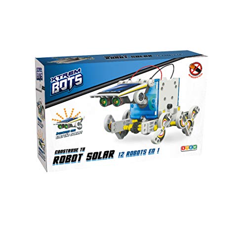 Xtrem Bots Robot Solar 12 en 1, Robot Educativo, Juguetes construcción, Robótica para niños, Juguetes solares, Robot de Juguete, Robot Infantil, construcciones para niños