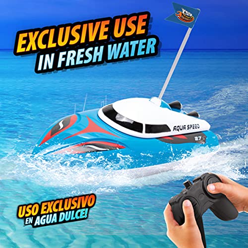 Xtrem Raiders- Aqua Speed, Barco Teledirigido, Barcos Teledirigidos, Lancha Teledirigida Agua, Lanchas Teledirigidas, Juguetes para Niños, Barco Radiocontrol, Boat RC