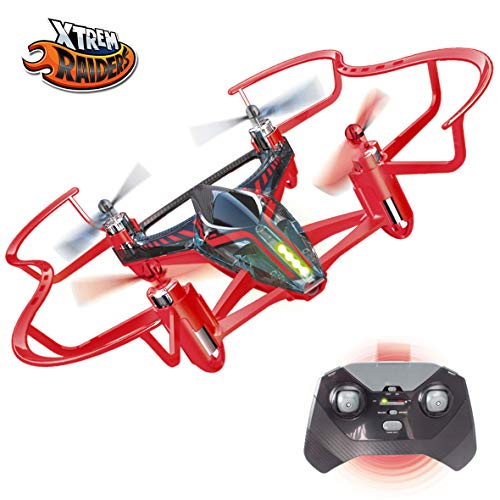 Xtrem Raiders- Easy Mini Carreras para niños, Nano Drone Juguete con Auto looping, Color rojo (XT280806)