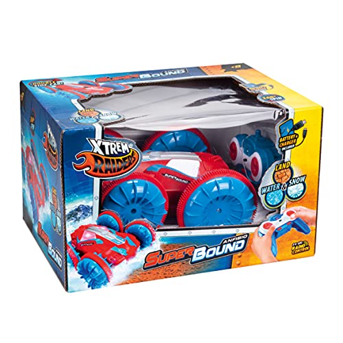 Xtrem Raiders Superbound - Anfibio teledirigido para Niños, Azul/Rojo