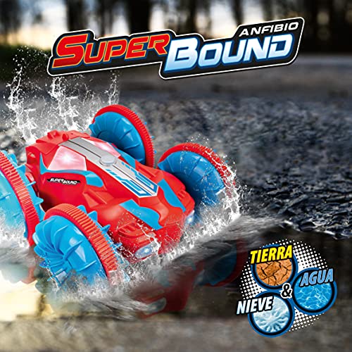 Xtrem Raiders Superbound - Anfibio teledirigido para Niños, Azul/Rojo