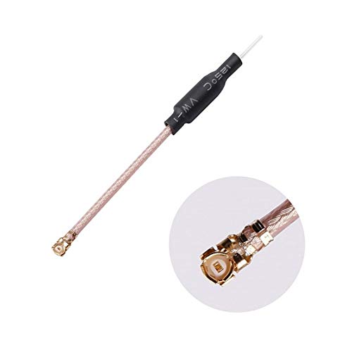 XUSUYUNCHUANG 5 PCS 6.5cm 65mm 5.8G 2dBi U.FL IPEX IPX omnidireccional Brass FPV Antena RG178 RC Drone Accesorios avión no tripulado