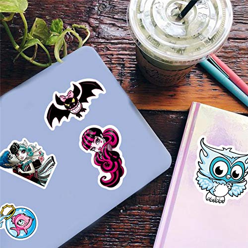 XXCKA Monster High School Animation Creative Graffiti Sticker PVC Impermeable 50 Piezas