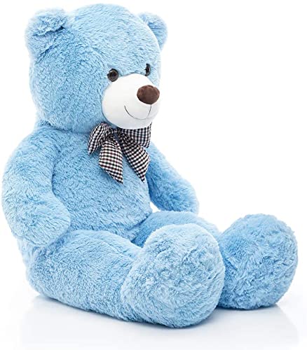 XXL Osito de Peluche 120 cm Peluche Gigante Animal de Grande Oso de Peluche Regalo (1.2 m, Azul, Blau)